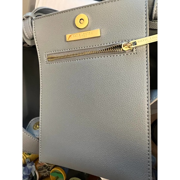 Kate Loxton London Women's Grayish Blue Shoulder Bag 18" Wide x 10 1/2" Tall - Picture 6 of 10